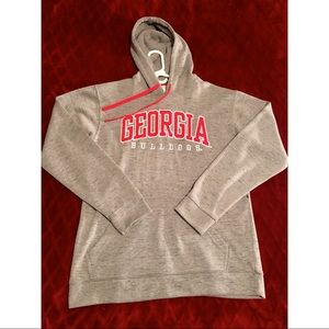 Champion Georgia Bulldogs Hooded Sweatshirt Gray Medium